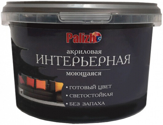 Краска акриловая PALIZH №316 черный трюфель 3,3 кг (РС-316-3,7)